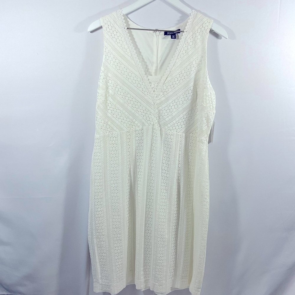 Roz & Ali Lined Lacey Dress
